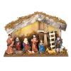 Solight LED dřevěný betlém podsvícený, 26x17cm, 6x LED, 2x AA - 1V276