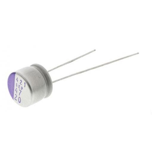 Panasonic 47 μF Průchozí otvor 20 V dc