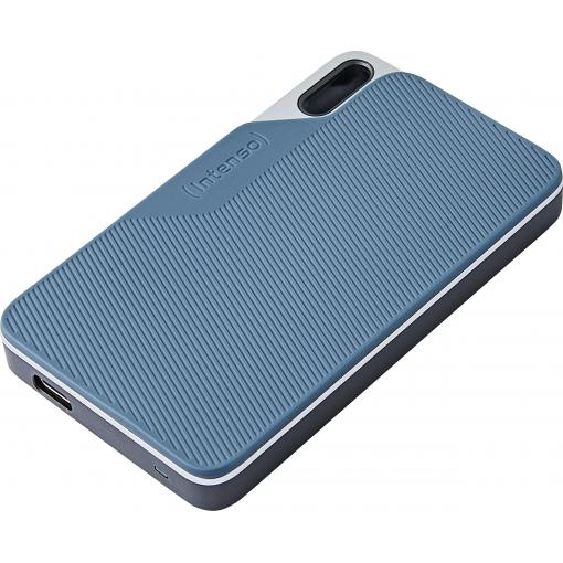 Intenso TX100 1 TB, externí SSD disk, USB-C™ (USB 3.2 Gen 1), šedomodrá