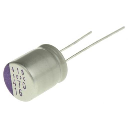 Panasonic 470 μF Průchozí otvor 16 V dc
