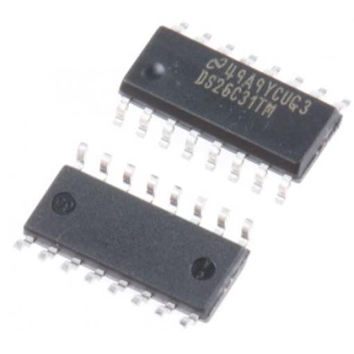 Texas Instruments, počet kanálů: 4 Linkový vysílač Linkový budič CMOS 3 stavy, počet kolíků: 16 kolíkový, SOIC
