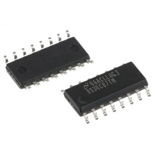 Texas Instruments, počet kanálů: 4 Linkový vysílač Linkový budič CMOS 3 stavy, počet kolíků: 16 kolíkový, SOIC
