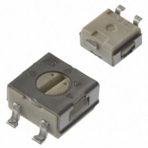 Ladicí potenciometr 10 Ω 20 % ±100 ppm/°C 0.25 W Horní nastavení 1otáčkový, Povrchová montáž, Lomené vývody, řada: 3314