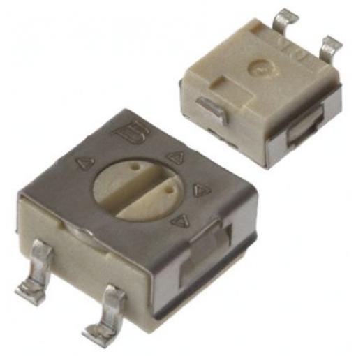 Ladicí potenciometr 100 Ω 20 % ±100 ppm/°C 0.25 W Horní nastavení 1otáčkový, Povrchová montáž, Lomené vývody, řada: 3314
