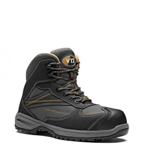 řada: V1940 Bezpečnostní obuv obuv Unisex, Kompozit 12, Šedá Ano V12 Footwear 47 SRC