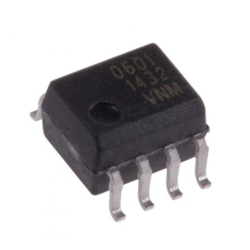 Broadcom Optočlen HCPL-0601, řada: HCPL, počet kolíků: 8 kolíkový, počet kanálů: 1 vstup DC Povrchová montáž SOIC