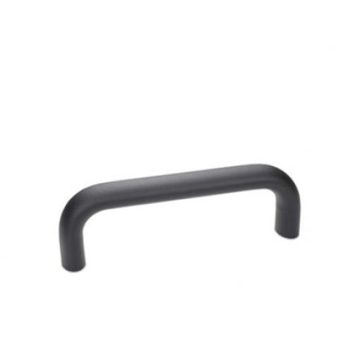 Klika dveří barva Černá, Hliník, Černá, délka: 128 mm x 51 mm x 20 mm Ganter
