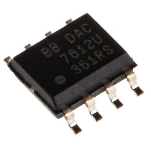 Texas Instruments DAC 2 12 bitů 130 ksps, SOIC, počet kolíků: 8 kolíkový rozhraní SPI