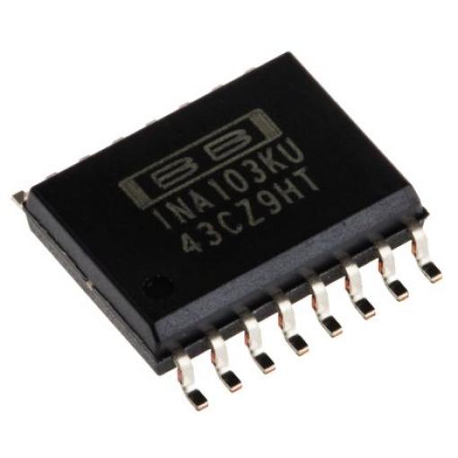 Texas Instruments Přístrojový zesilovač ofset 0.25 mV 6 MHz 12.5 mA CMRR 100 dB, SOIC, počet kolíků: 16 kolíkový