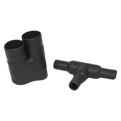 T spoj, řada: 322A1 Elastomer 2cestná barva Černá TE Connectivity 26.9 mm