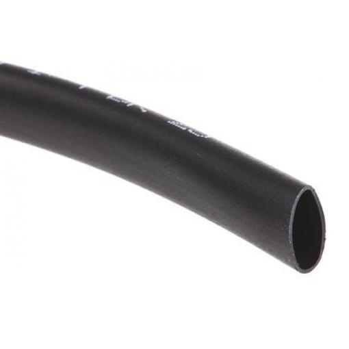 TE Connectivity Teplem smrštitelné bužírky průměr 3.2 mm Černá smršťovací poměr 2:1 Elastomer 150m, řada: DR-25-TW