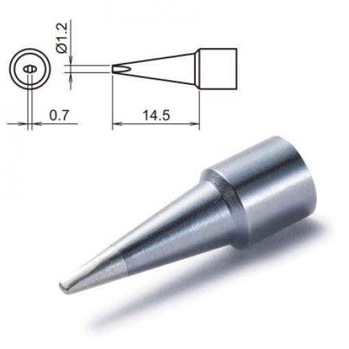Hakko Pájecí hrot, číslo modelu: T32-D12 1.2 mm 14.5 mm Sekáč, pro použití s: FX-8806