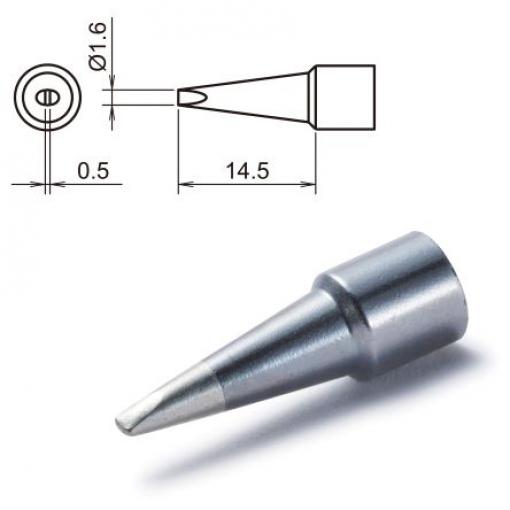 Hakko Pájecí hrot, číslo modelu: T32-D16 1.6 mm 14.5 mm Sekáč, pro použití s: FX-8806