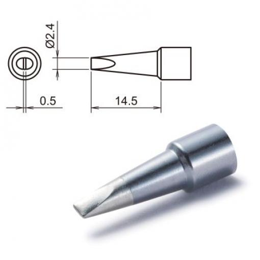 Hakko Pájecí hrot, číslo modelu: T32-D24 2.4 mm 14.5 mm Sekáč, pro použití s: FX-8806