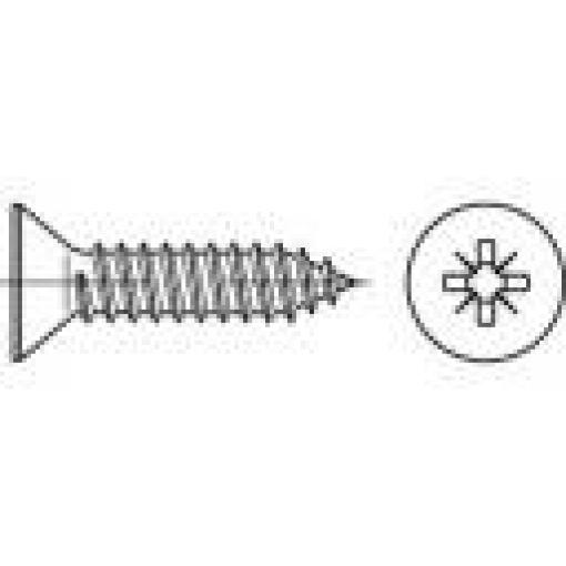 TOOLCRAFT 147698 zápustné šrouby se zápustnou hlavou 3.5 mm 13 mm křížová drážka Pozidriv ocel galvanizováno zinkem 1000 ks