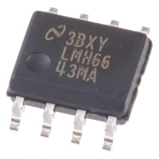 Texas Instruments Operační zesilovač 57 MHz 12.8 V, SOIC, počet kolíků: 8 kolíkový
