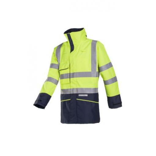 Sioen Hedland Tmavomodrá, Žlutá Unisex Reflexní plášť 3XL