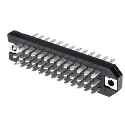 Telegartner Konektor DIN 41612, řada: J000, počet kontaktů: 39, počet řad: 2, rozteč: 2.54 mm, orientace těla: Rovný
