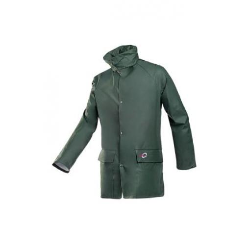 Sioen Nepromokavá bunda Unisex, SC: 2XL, Zelená Odpuzující vodu, řada: Dortmund EN 343:2019/Class 4-1-X, EN ISO