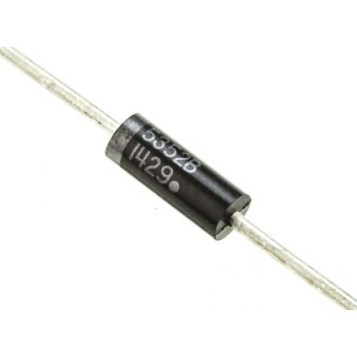 onsemi Jednoduchý 200 °C 5 % 5 W 1 μA 2.5 Ω -65 °C Průchozí otvor 15 V 1, DO-15, počet kolíků: 2 kolíkový Zenerova dioda