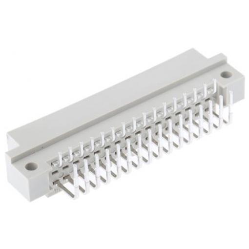 HARTING Konektor DIN 41612, řada: DIN 41612, orientace těla: Pravý úhel, rozteč: 2.54 mm, počet kontaktů: 32, počet řad: