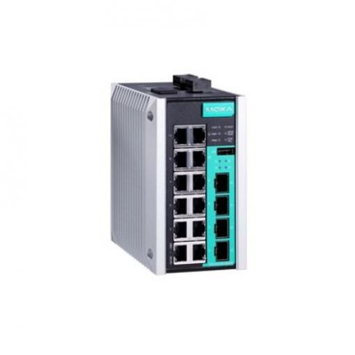 Ethernetový přepínač, model: EDS-G516E-4GSFP-T 16portový MOXA Řízený Napájení přes síť Ethernet