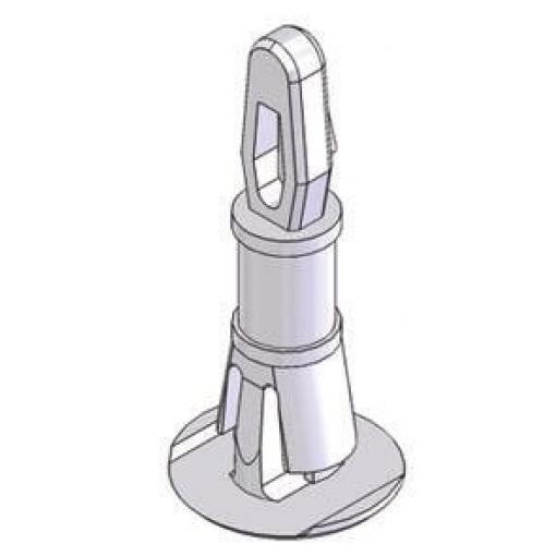 Essentra Podpěrný sloupek desky plošných spojů RLCBSR-10-01 BLANC výška 15.9 mm výška 26.1 mm Nylon pro 3.18 mm otvor v