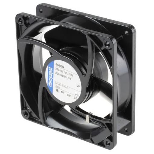 ebm-papst Axiální ventilátor, řada: 4000 N, průtok vzduchu: 145 m³/h 16.5 W 230V ac 717 mA 119 mm 119mm 38 mm