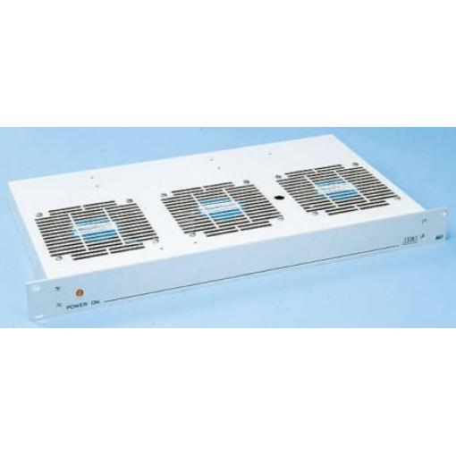 RS PRO Ventilátorová přihrádka Kuličkové Ventilátorový zásobník pro montáž do racku, počet ventilátorů: 3 ventilátory 1