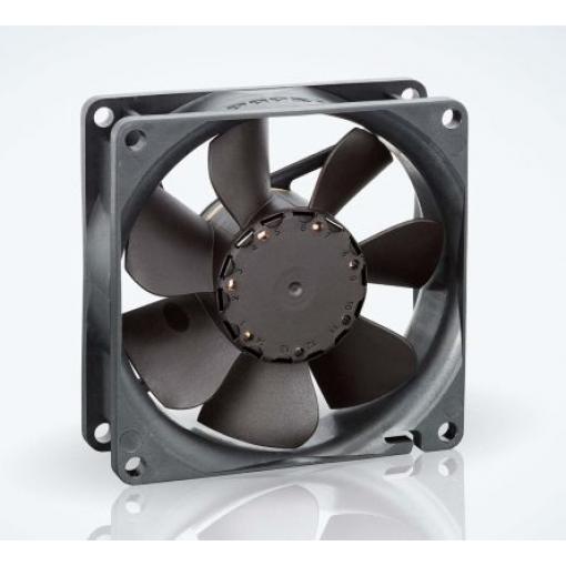 ebm-papst Axiální ventilátor, řada: 8400 N, průtok vzduchu: 69 m³/h 2 W 24 V dc 85 mA IP20 80 mm 80 mm 25 mm