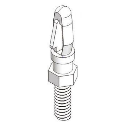 Essentra Distanční díl s čepy MSCBSM-M3-10-01 Rozpěrka desky plošných spojů Nylon pro 3.18 mm PCB otvor a 3.18 mm otvor
