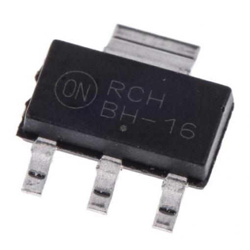 onsemi Tranzistor 1 A NPN 80 V, SOT-223, počet kolíků: 4 kolíkový Jednoduchý