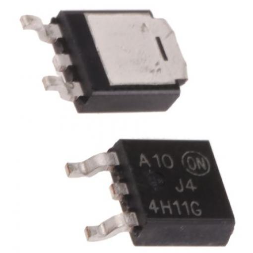 onsemi Tranzistor 8 A NPN 80 V, TO-252, počet kolíků: 3 kolíkový Jednoduchý