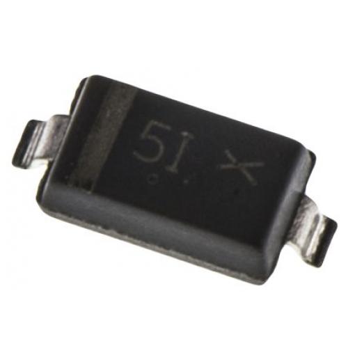 onsemi Silikonový přechod Jednoduchý 300 mA 75 V, SOD-123, počet kolíků: 2 kolíkový