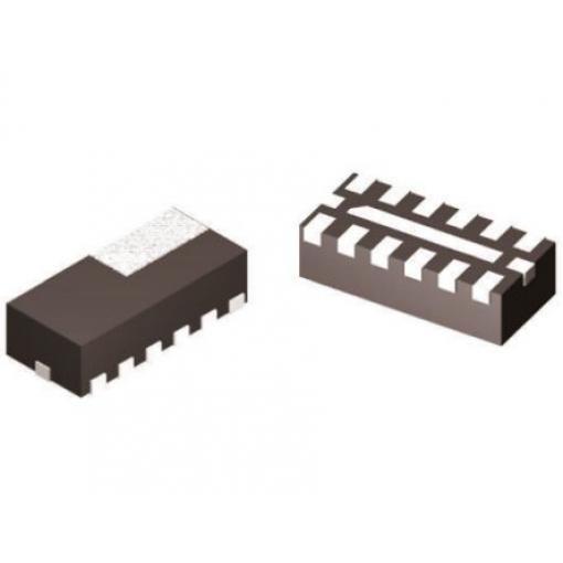 EMI Filtr IC, řada: NUF6401MN, 5V, 3000 MHz, DFN12, Povrchová montáž, Pájecí destička, onsemi 1 mm 3 mm 1.35 mm