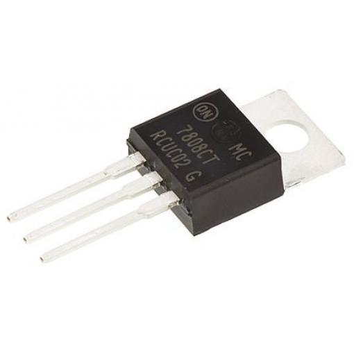 onsemi, standard: AEC-Q100 Regulátor napětí MC7808CTG 5 Lineární 1 A Pevný 8 V, počet kolíků: 3 kolíkový, TO-220