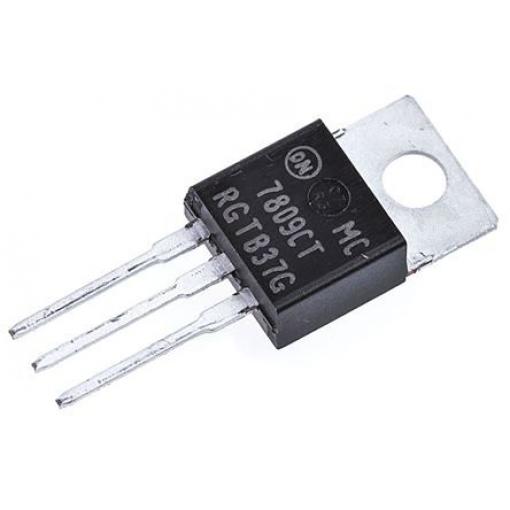 onsemi, standard: AEC-Q100 Regulátor napětí MC7809CTG 5 Lineární 2.2 A Pevný 9 V, počet kolíků: 3 kolíkový, TO-220