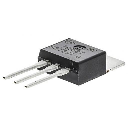 onsemi, standard: AEC-Q100 Regulátor napětí MC7805BTG 5 Lineární 1 A Pevný 5 V, počet kolíků: 3 kolíkový, TO-220