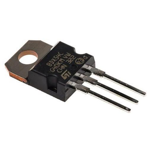 STMicroelectronics Tranzistor Darlington BDX54C 1 8 A PnP 100 V HFE:750, TO-220, počet kolíků: 3 kolíkový