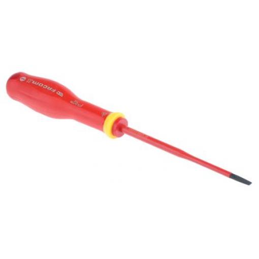 Izolovaný šroubovák, dělka lopatky: 100 mm Izolované hrot 3.5 mm, celková délka: 204 mm Facom