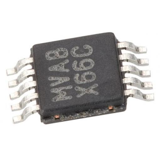 Texas Instruments DAC 4 12 bitů, MSOP, počet kolíků: 10 kolíkový rozhraní Microwire, SPI, QSPI