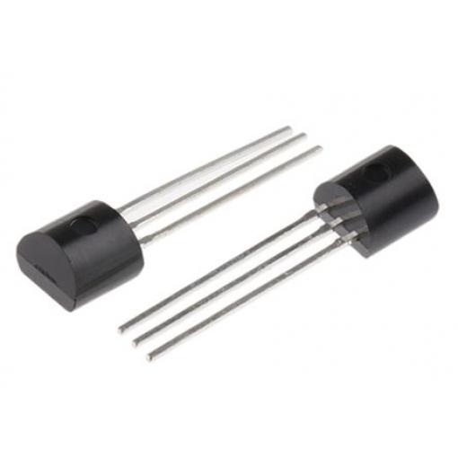 Texas Instruments Snímač teploty, řada: LM19 Napětí Průchozí otvor ±3.8°C, Analogové, Snímač teploty, počet kolíků: 3