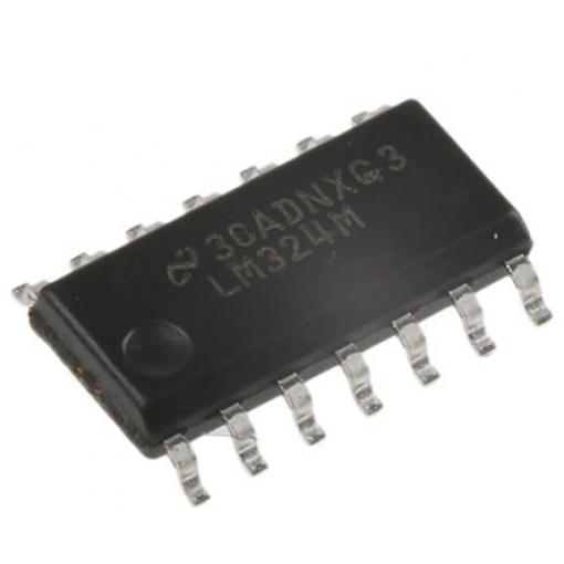 Texas Instruments Operační zesilovač 1 MHz 32 V, SOIC, počet kolíků: 14 kolíkový