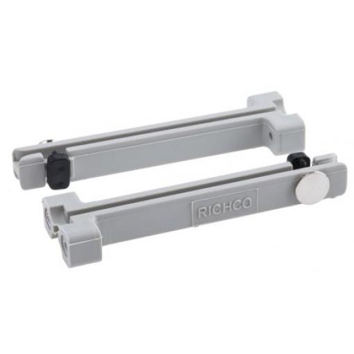 Essentra Vodítko desek plošných spojů VMCG2-065-PBK Svislá montáž délka 65 mm, max. tloušťka 1.6 mm