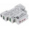 RS PRO Časovací relé, řada: LMMT Lišta DIN DPDT 2kontaktové 230 V dc 24 to 230 V ac Multifunkční funkce Šroub 0.1 s to
