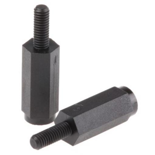 Distanční vložka Šestihranný HTSN-M3-15-6-2 15 mm, Nylon Essentra