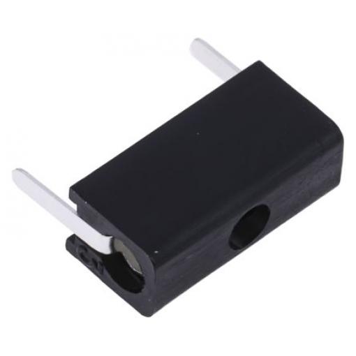 RS PRO Testovací zásuvka, 2 mm, Černá, Vnitřní Pájecí, materiál kontaktu: Slitina mědi a hliníku, délka: 10.46 mm,