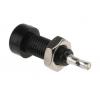 Cinch Testovací zásuvka, 2 mm, Černá, Vnitřní Pájecí, materiál kontaktu: Fosforový bronz, délka: 25.78 mm, pokovení