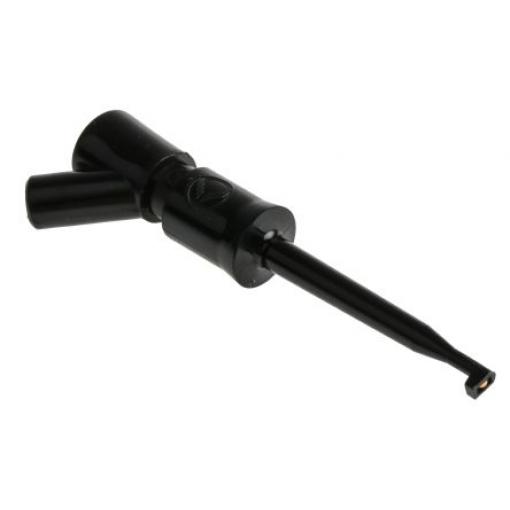 Hirschmann Test & Measurement Háčková svorka, 2 mm, Černá Zásuvka, 60 V dc 6A, délka: 66 mm, materiál kontaktu: Slitina