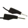 Hirschmann Test & Measurement Zkušební kabel s konektorem, Černá 6A, délka kabelů: 250 mm, 60 V dc, Polyvinylchlorid
